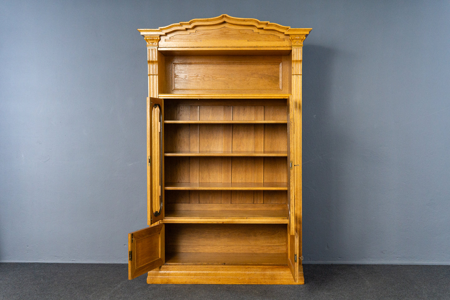 Antik Bücherschrank Regal Kommode Anrichte Schrank Alt MÖBLINGER 2503_0303