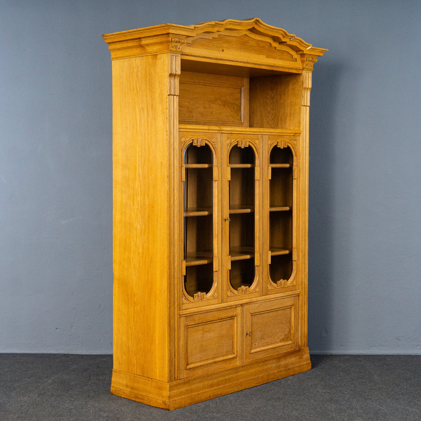 Antik Bücherschrank Regal Kommode Anrichte Schrank Alt MÖBLINGER 2503_0303