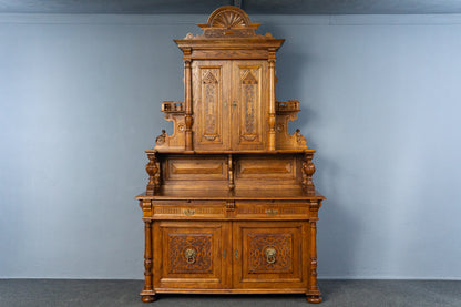 Antik Buffet Schrank Regal Kommode Anrichte Vintage Alt MÖBLINGER 2503_0602