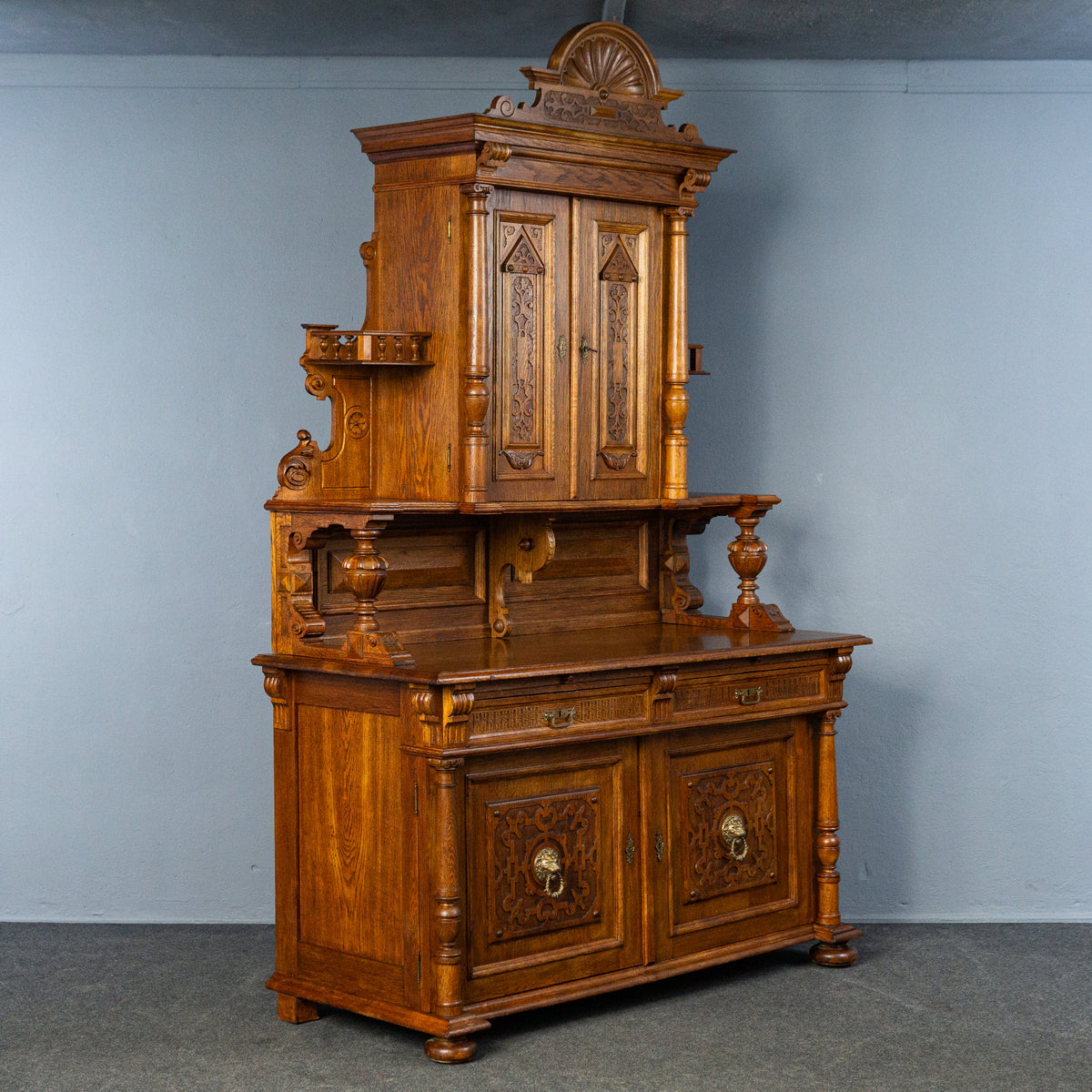 Antik Buffet Schrank Regal Kommode Anrichte Vintage Alt MÖBLINGER 2503