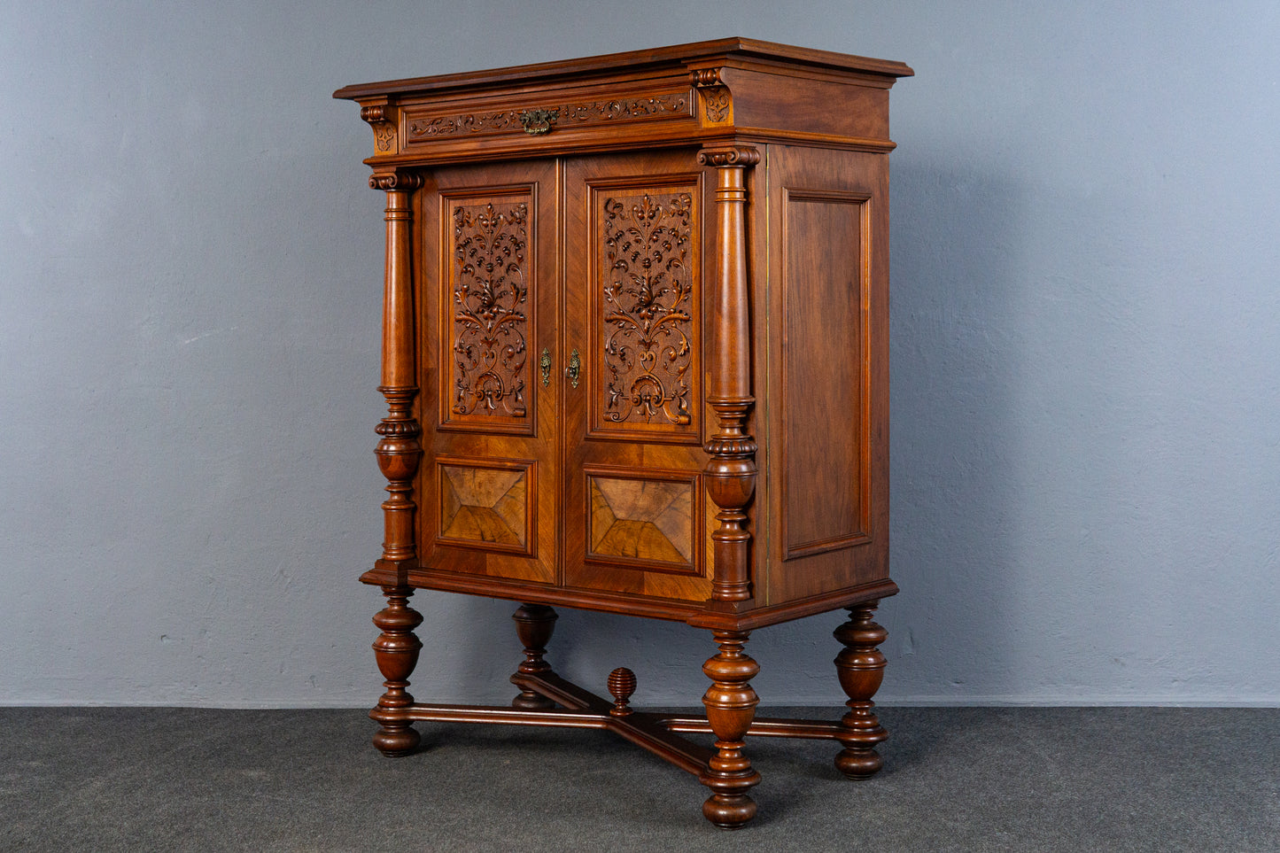 Vitrine Regal Bücherschrank Schrank Kommode Vintage Alt MÖBLINGER 2503_1201