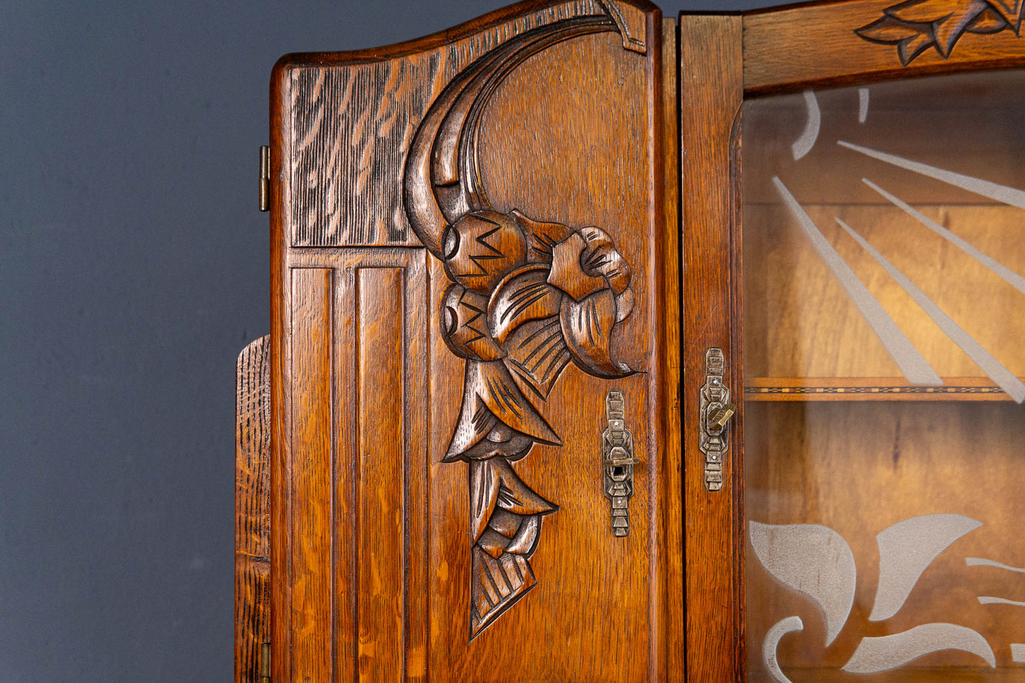 Anrichte Vintage Buffet Schrank Regal Vitrine Alt Antik MÖBLINGER 2408_0803