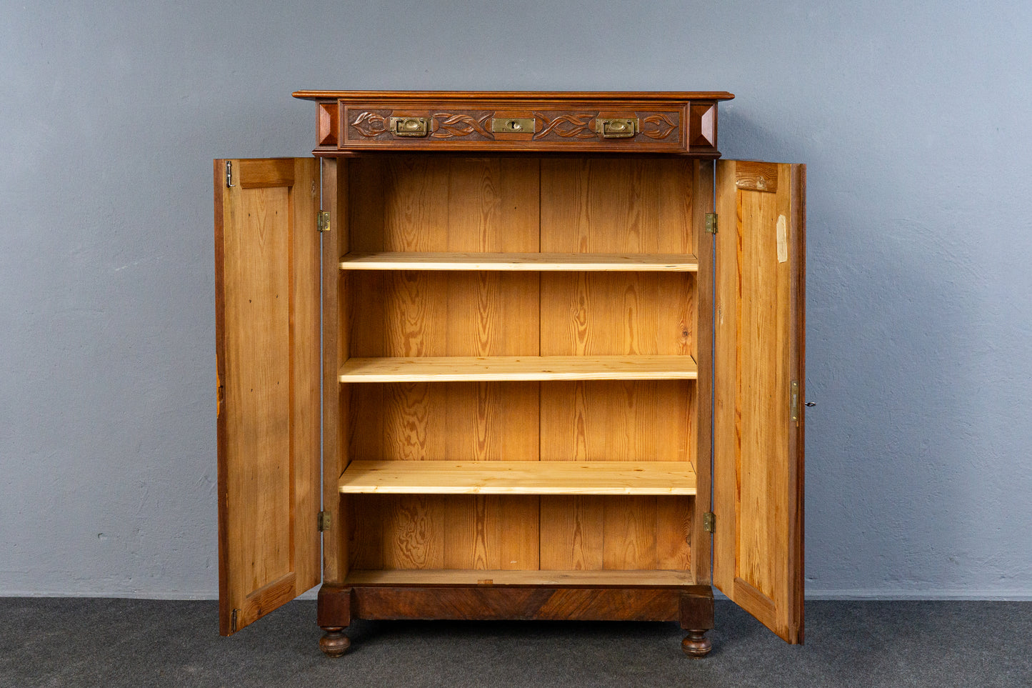 Vintage Vertiko Schrank Regal Kommode Anrichte Alt Antik MÖBLINGER 2503_1203
