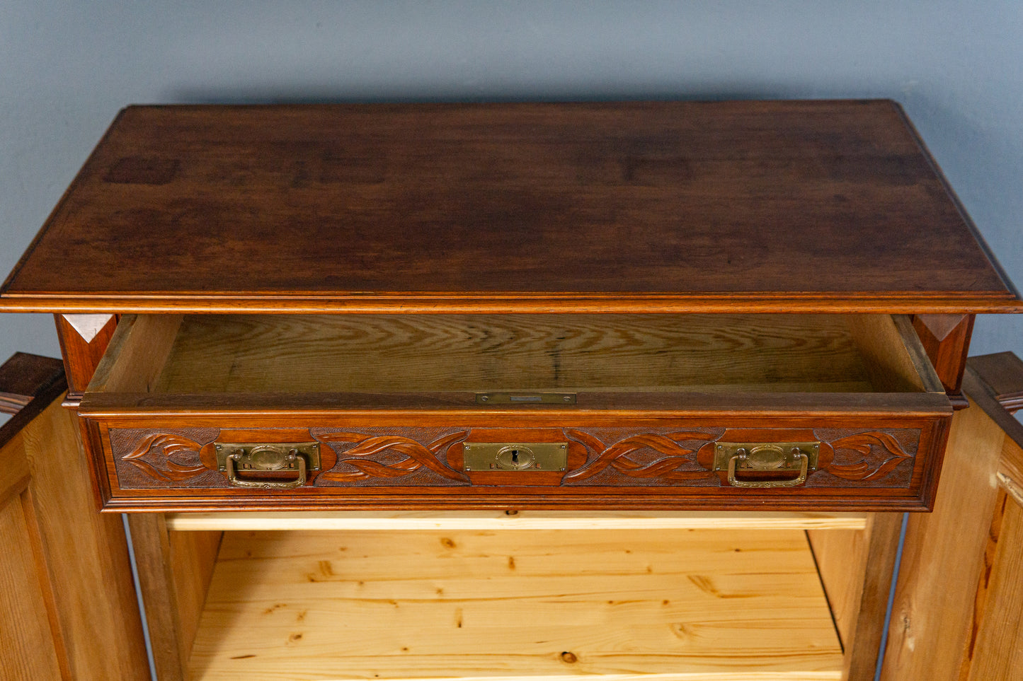 Vintage Vertiko Schrank Regal Kommode Anrichte Alt Antik MÖBLINGER 2503_1203