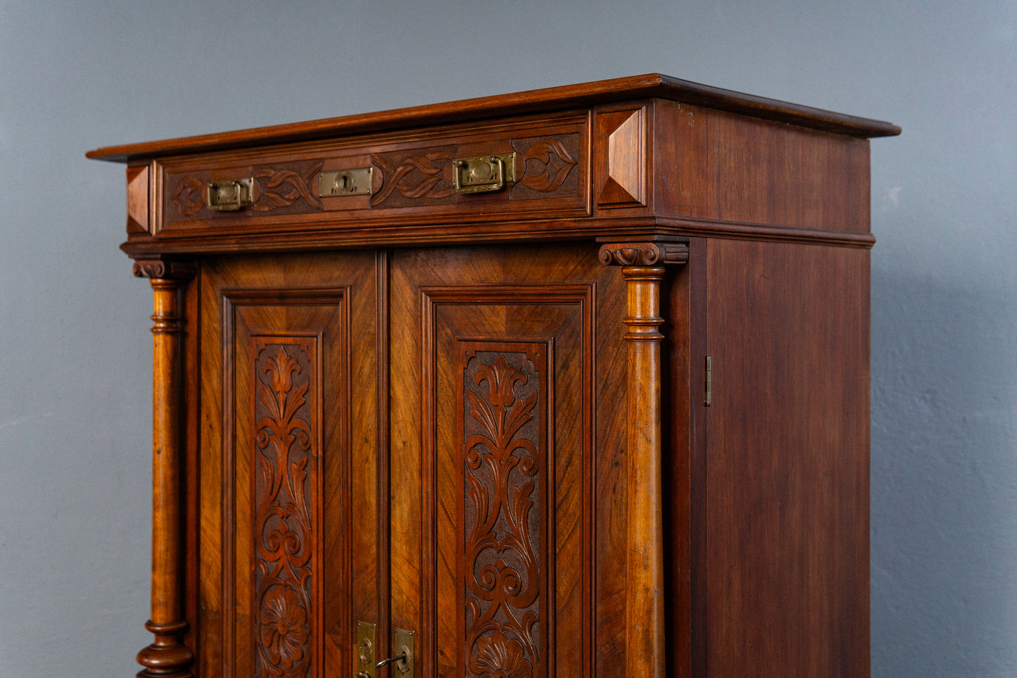 Vintage Vertiko Schrank Regal Kommode Anrichte Alt Antik MÖBLINGER 2503_1203