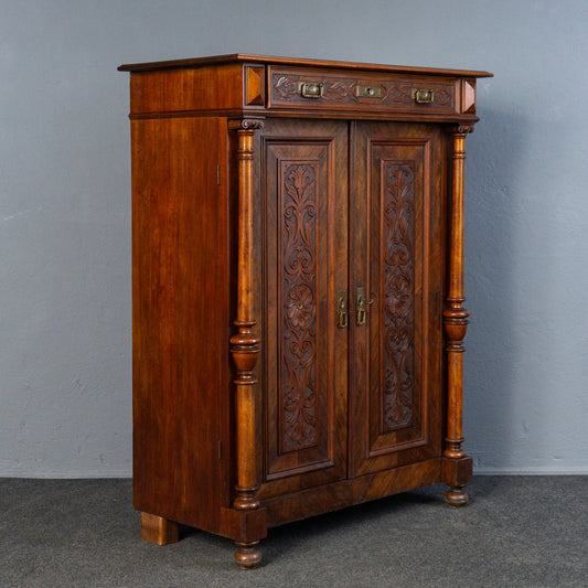 Vintage Vertiko Schrank Regal Kommode Anrichte Alt Antik MÖBLINGER 2503_1203