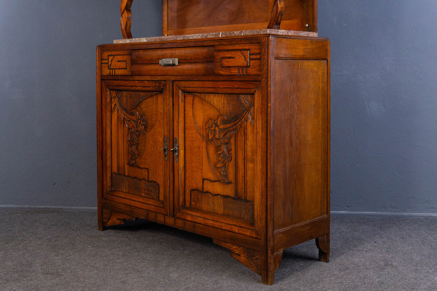 Anrichte Vintage Buffet Schrank Regal Vitrine Alt Antik MÖBLINGER 2408_0803