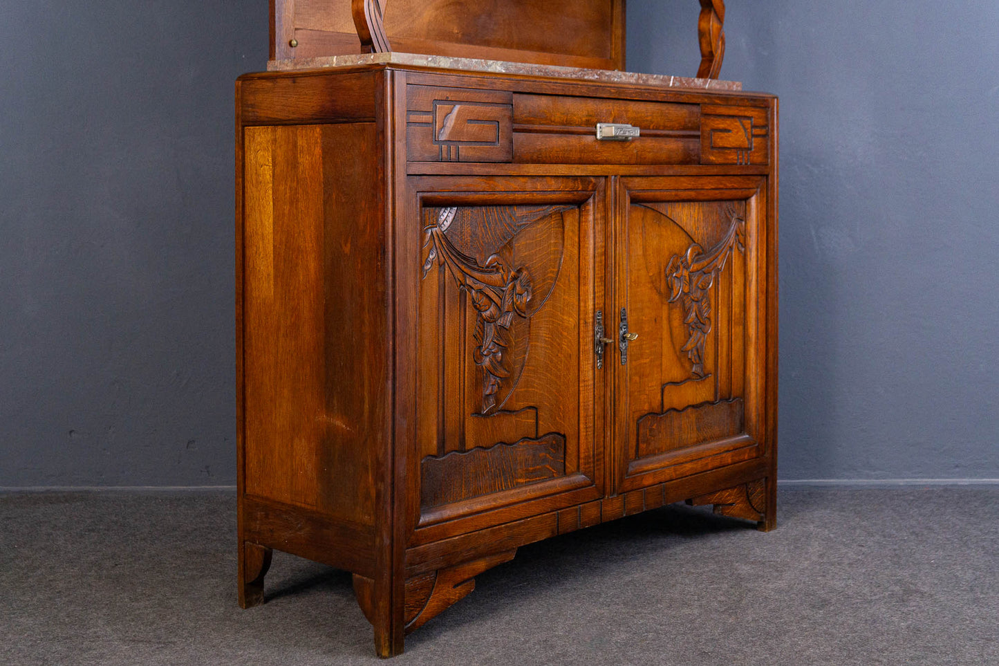 Anrichte Vintage Buffet Schrank Regal Vitrine Alt Antik MÖBLINGER 2408_0803