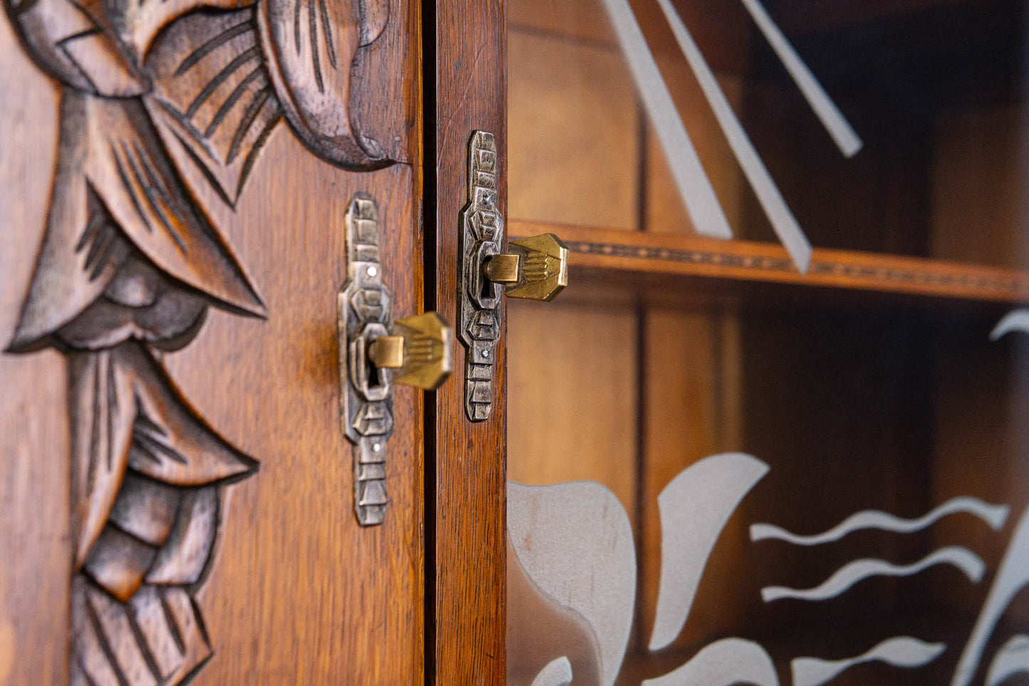 Anrichte Vintage Buffet Schrank Regal Vitrine Alt Antik MÖBLINGER 2408_0803