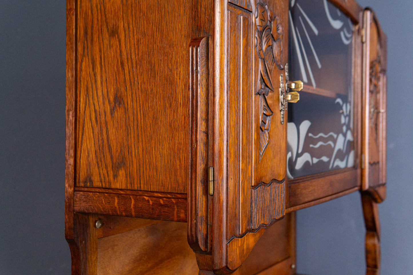 Anrichte Vintage Buffet Schrank Regal Vitrine Alt Antik MÖBLINGER 2408_0803