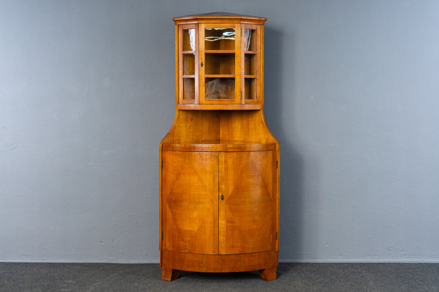 Vintage Eckeschrank Vitrine Schrank Kommode Antik Alt MÖBLINGER 2503_2401
