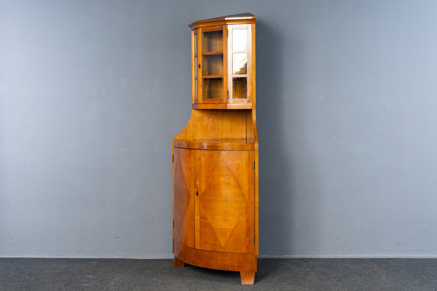 Vintage Eckeschrank Vitrine Schrank Kommode Antik Alt MÖBLINGER 2503_2401