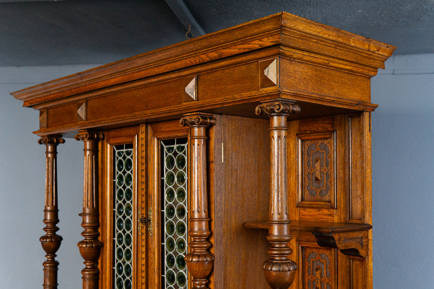 Antik Buffet Schrank Kommode Regal Anrichte Vitrine Alt MÖBLINGER 2503_2402