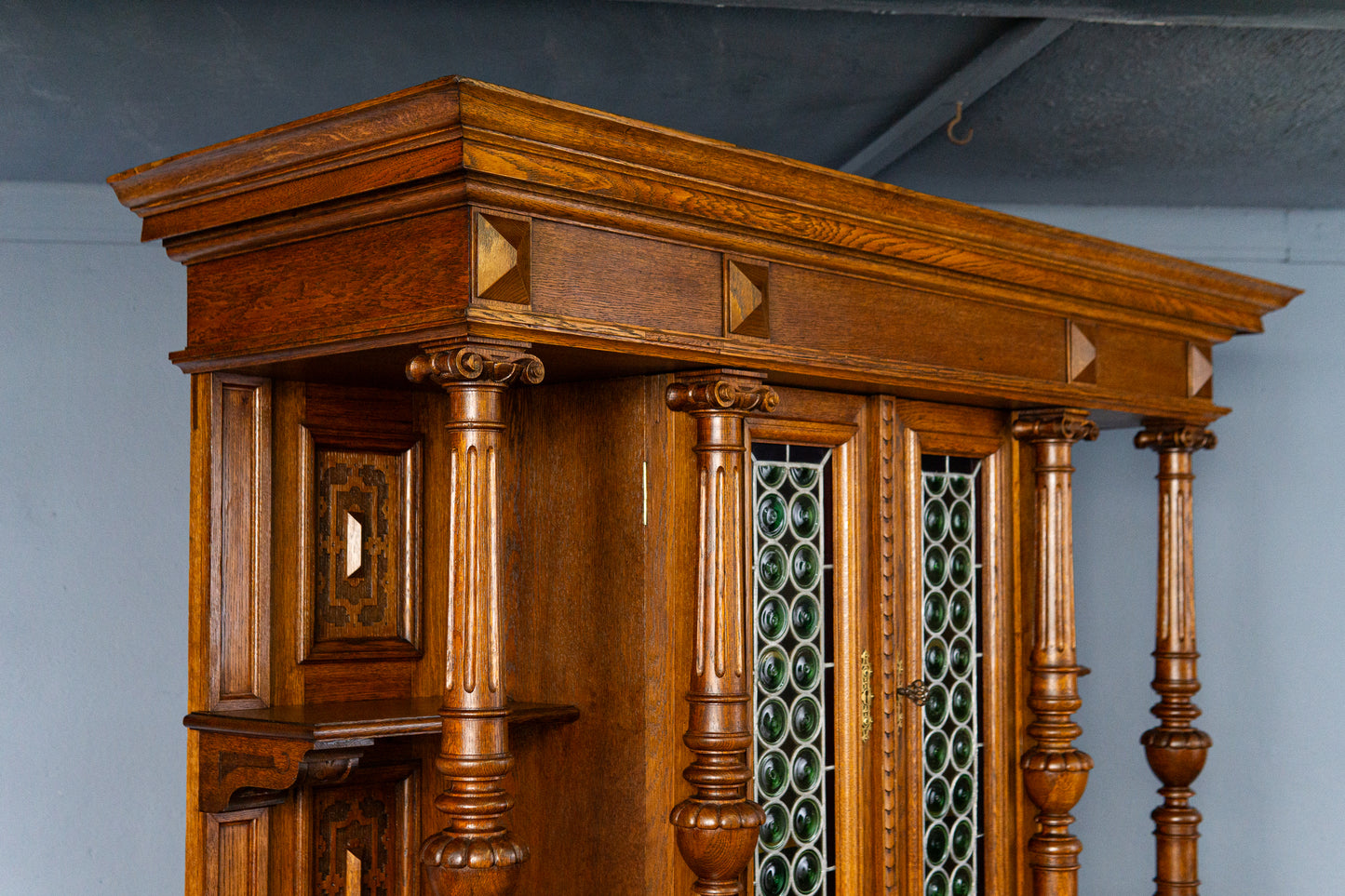 Antik Buffet Schrank Kommode Regal Anrichte Vitrine Alt MÖBLINGER 2503_2402