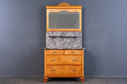 Vintage Spiegel Kommode Schrank Anrichte Regal Alt Antik MÖBLINGER 2408_1502