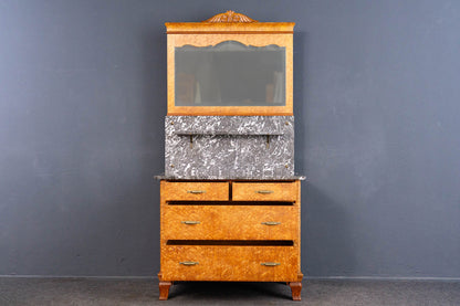 Vintage Spiegel Kommode Schrank Anrichte Regal Alt Antik MÖBLINGER 2408_1502
