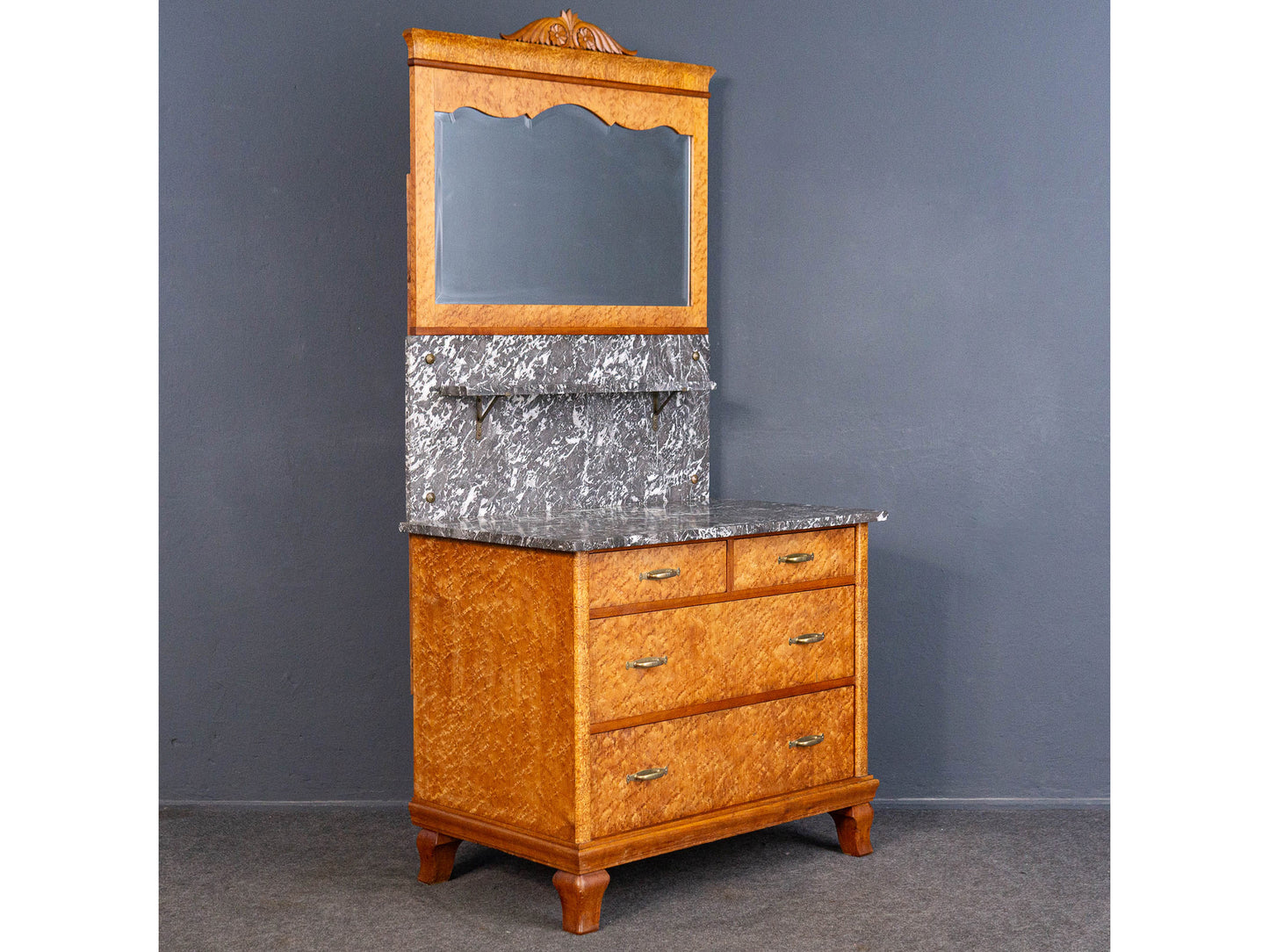 Vintage Spiegel Kommode Schrank Anrichte Regal Alt Antik MÖBLINGER 2408_1502