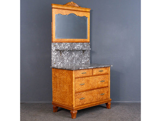 Vintage Spiegel Kommode Schrank Anrichte Regal Alt Antik MÖBLINGER 2408_1502