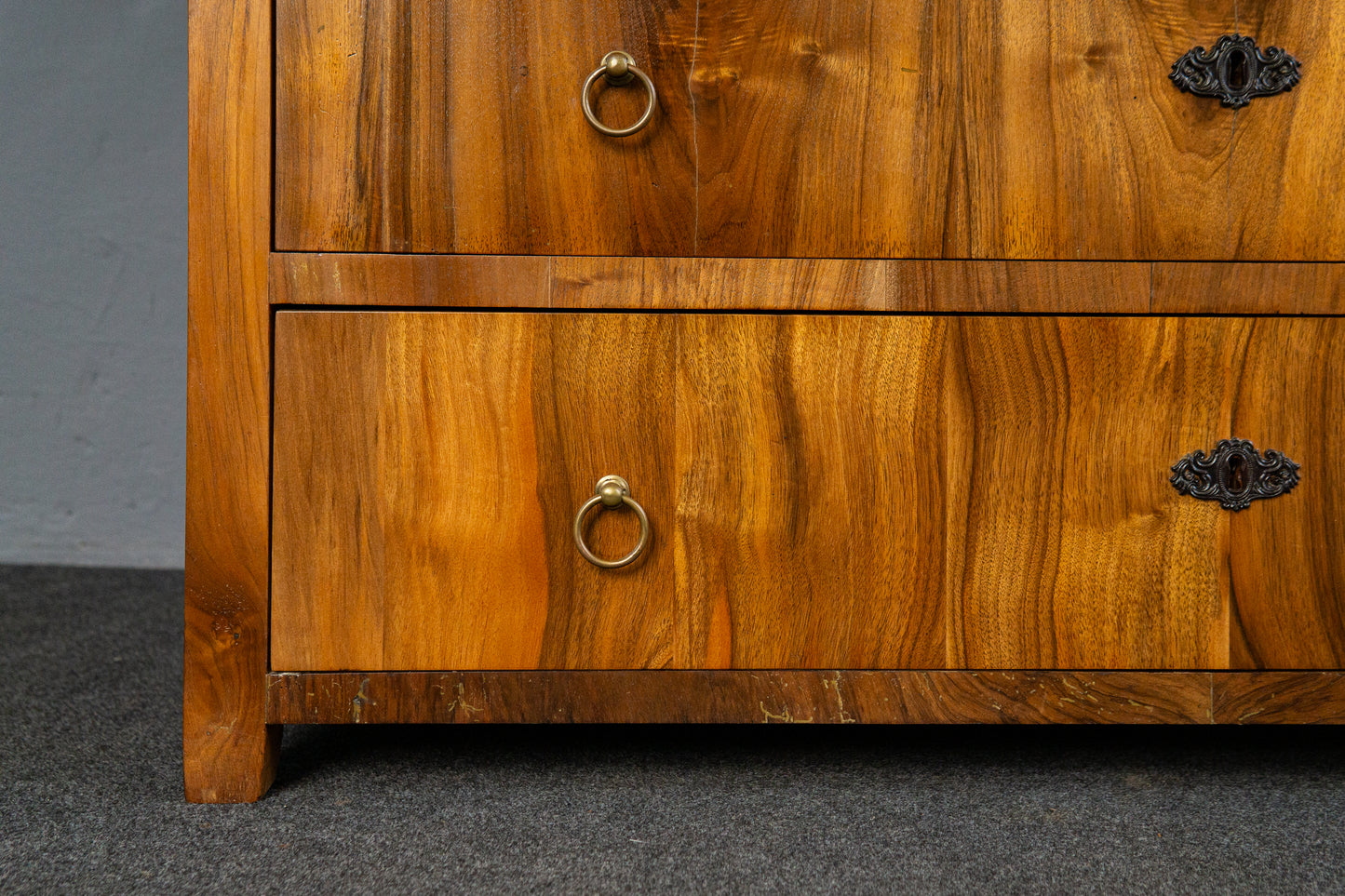 Vintage Sekretär Schreibtisch Vitrine Regal Schrank Alt MÖBLINGER 2503_2503
