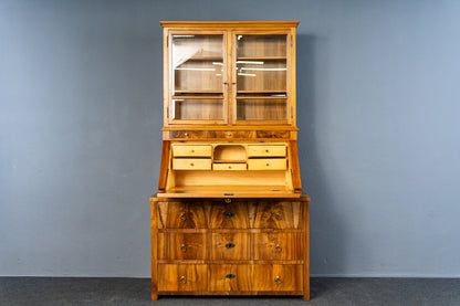 Vintage Sekretär Schreibtisch Vitrine Regal Schrank Alt MÖBLINGER 2503_2503
