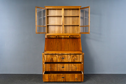 Vintage Sekretär Schreibtisch Vitrine Regal Schrank Alt MÖBLINGER 2503_2503