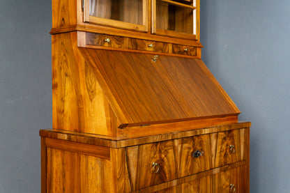 Vintage Sekretär Schreibtisch Vitrine Regal Schrank Alt MÖBLINGER 2503_2503