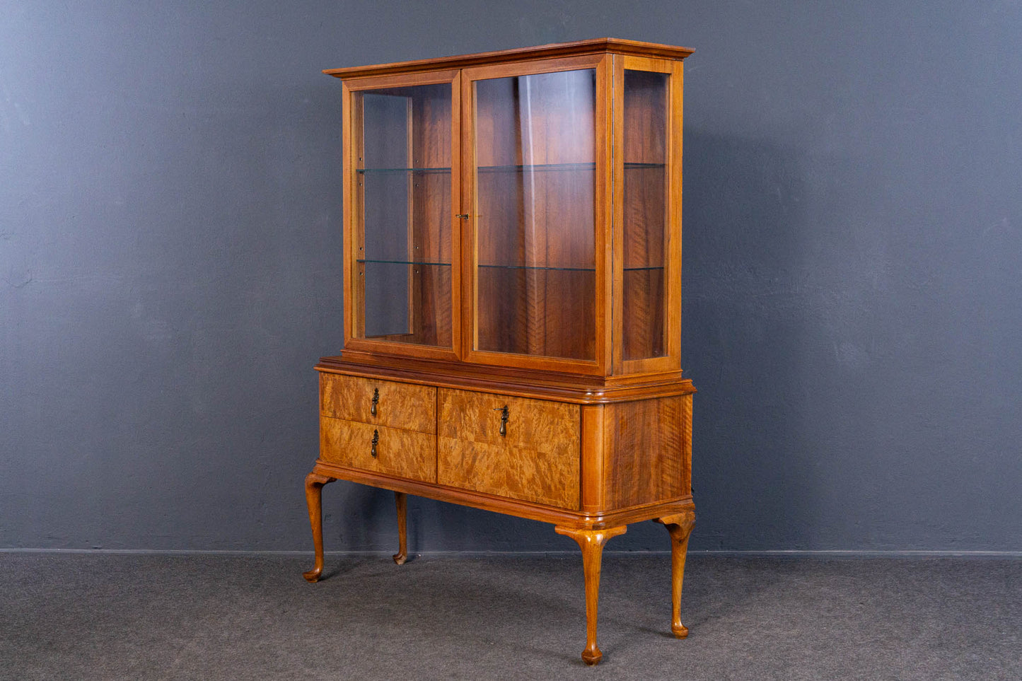 Vintage Vitrine Schrank Kommode Vertiko Regal Alt Antik MÖBLINGER 2408_2102