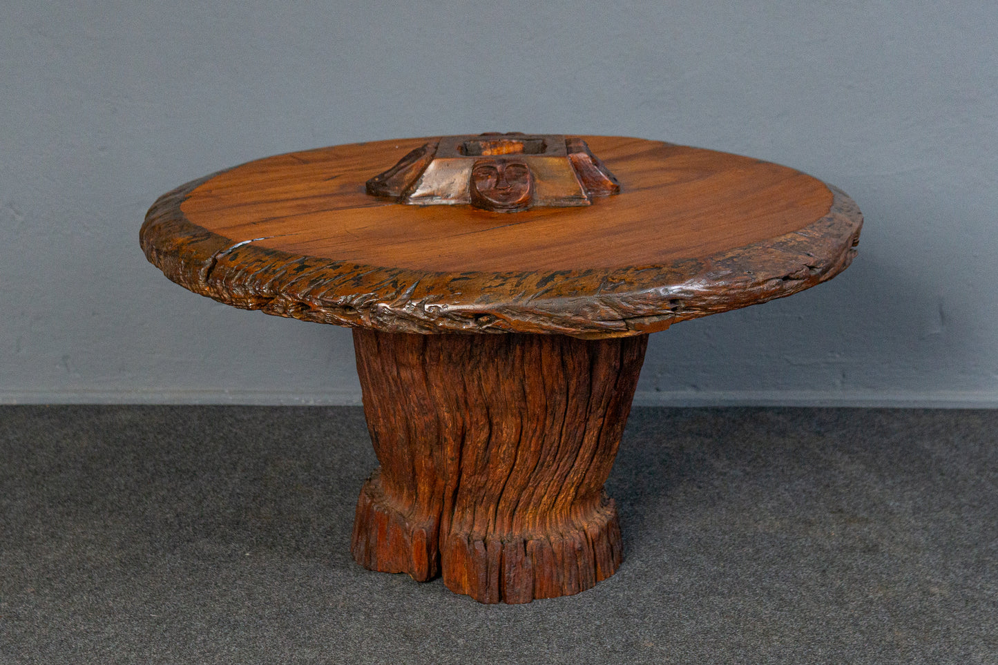 Seltener Afrikanischer Couchtisch, 20.Jahrhundert - Baumstamm Tisch Sofa Couch Alt Table Vintage MÖBLINGER