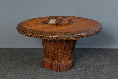 Seltener Afrikanischer Couchtisch, 20.Jahrhundert - Baumstamm Tisch Sofa Couch Alt Table Vintage MÖBLINGER