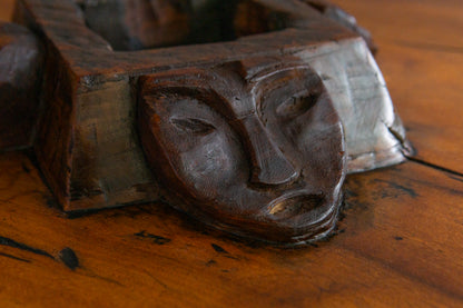 Seltener Afrikanischer Couchtisch, 20.Jahrhundert - Baumstamm Tisch Sofa Couch Alt Table Vintage MÖBLINGER
