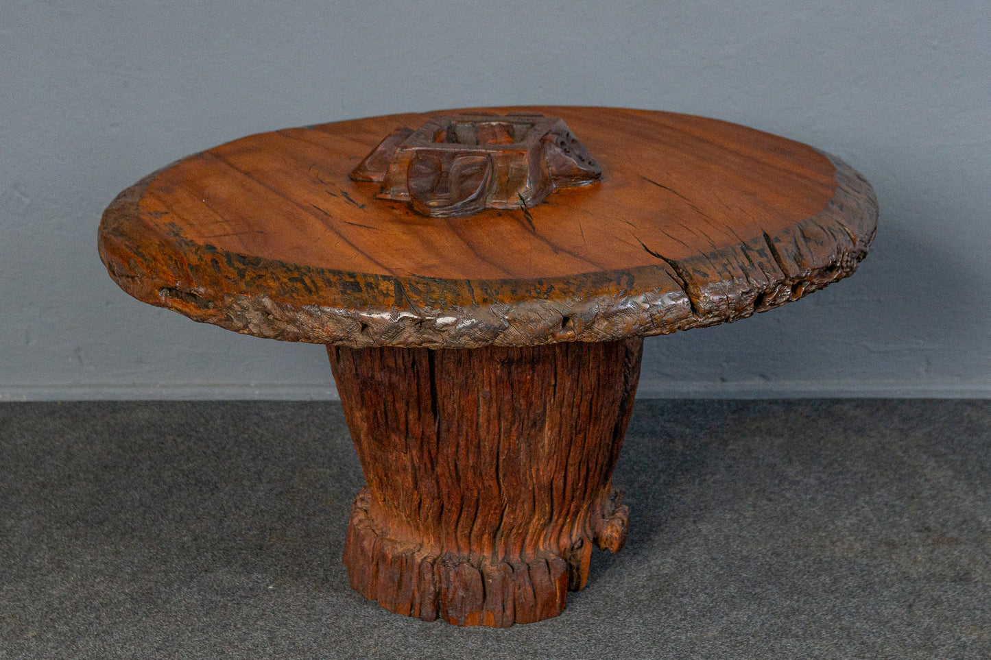 Seltener Afrikanischer Couchtisch, 20.Jahrhundert - Baumstamm Tisch Sofa Couch Alt Table Vintage MÖBLINGER