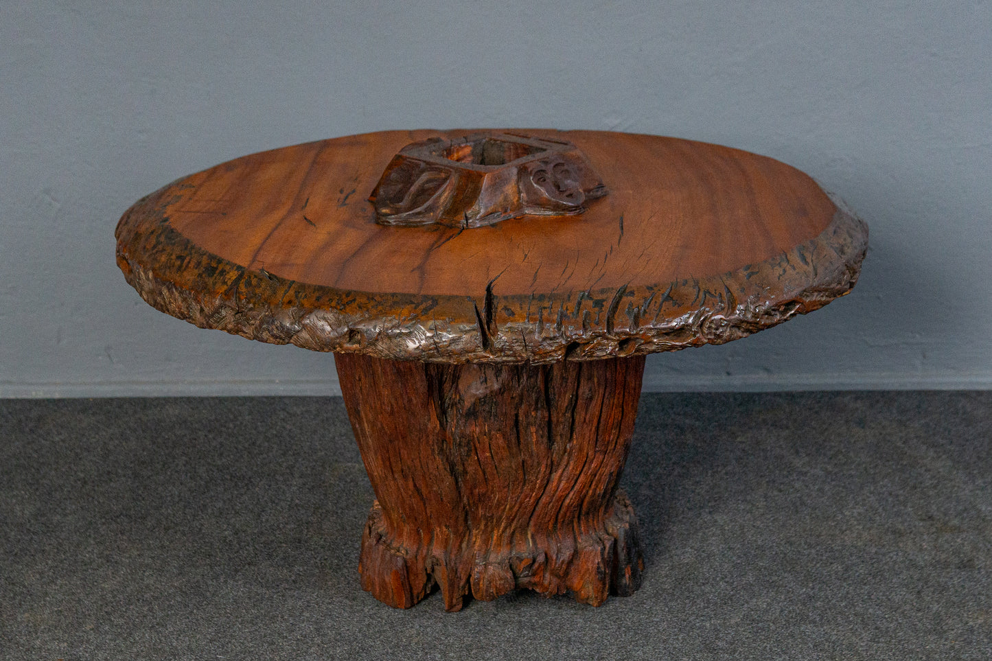 Seltener Afrikanischer Couchtisch, 20.Jahrhundert - Baumstamm Tisch Sofa Couch Alt Table Vintage MÖBLINGER