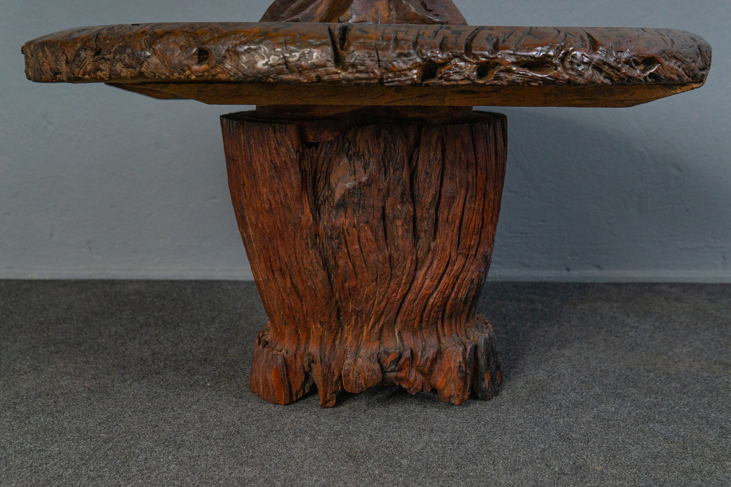 Seltener Afrikanischer Couchtisch, 20.Jahrhundert - Baumstamm Tisch Sofa Couch Alt Table Vintage MÖBLINGER