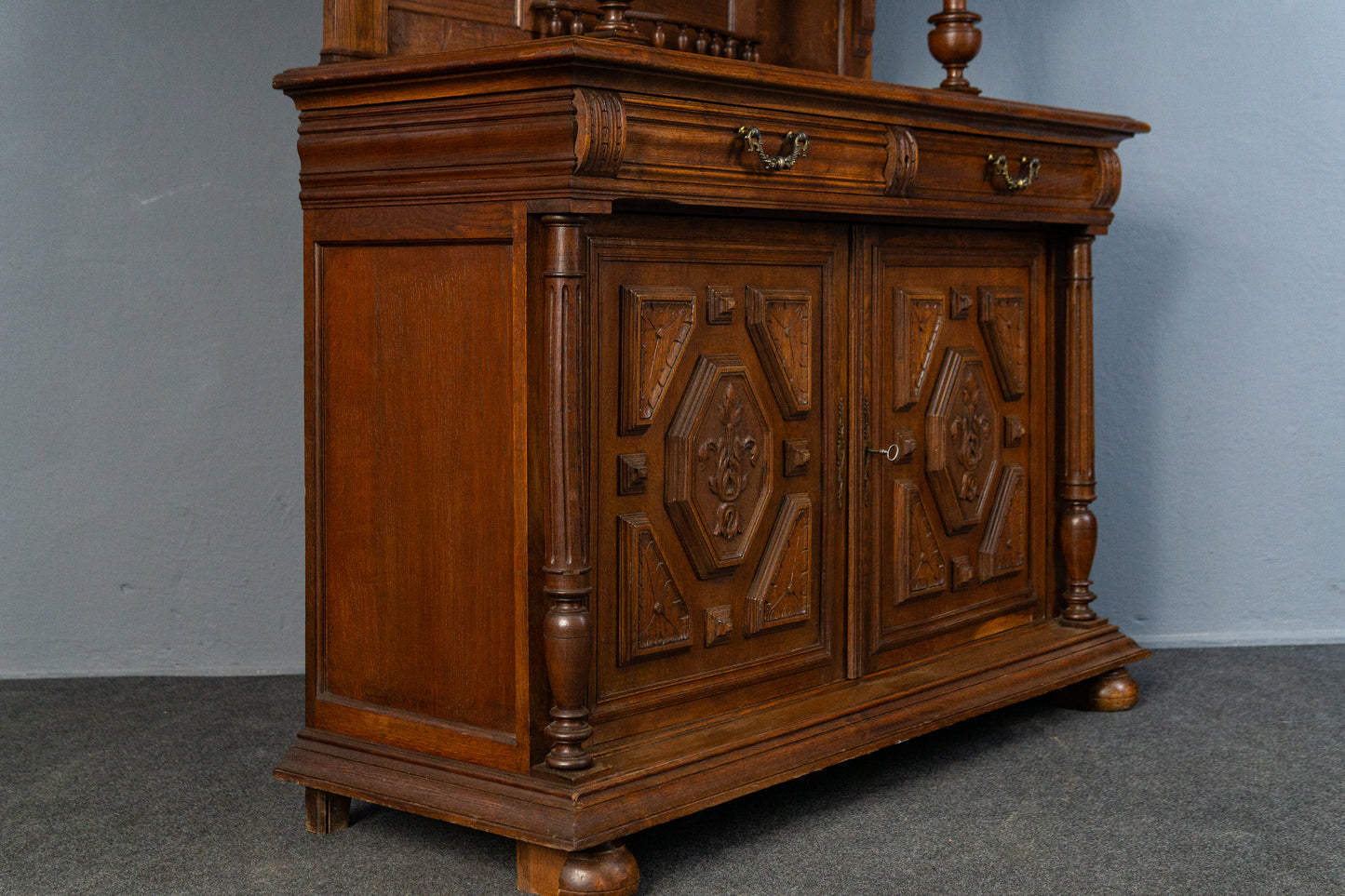 Antik Buffet Anrichte Schrank Regal Kommode Vintage Alt MÖBLINGER 2503_3101