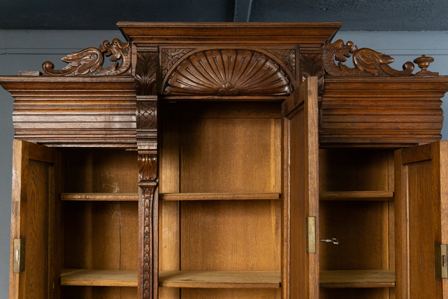 Antik Buffet Anrichte Schrank Regal Kommode Vintage Alt MÖBLINGER 2503_3101