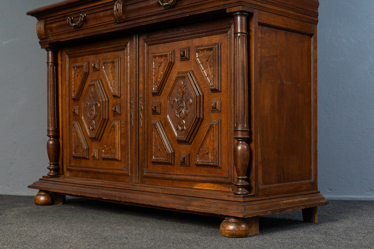 Antik Buffet Anrichte Schrank Regal Kommode Vintage Alt MÖBLINGER 2503_3101
