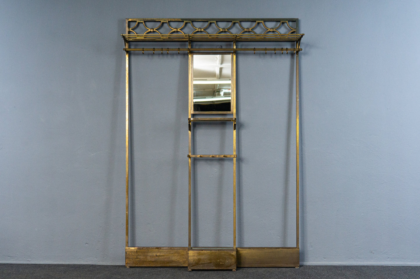 Vintage Garderobe Schrank Spiegel Flur Antik Jugendstil MÖBLINGER 2503_3102