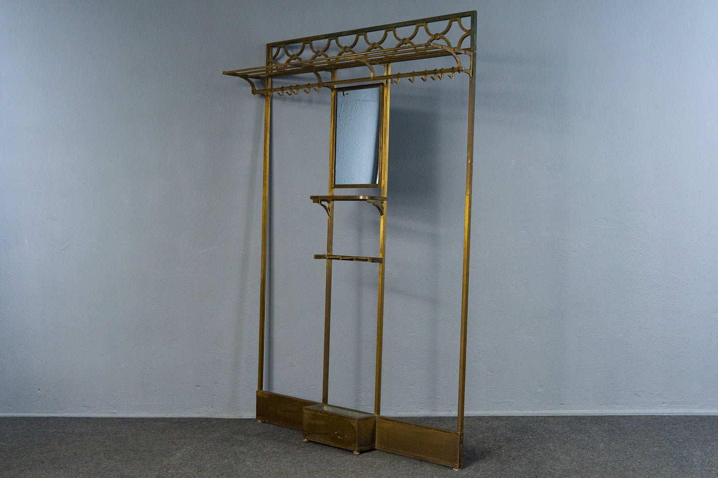 Vintage Garderobe Schrank Spiegel Flur Antik Jugendstil MÖBLINGER 2503_3102