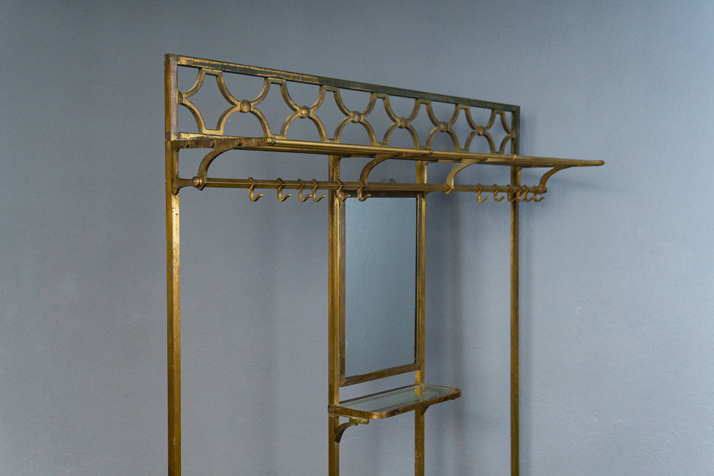 Vintage Garderobe Schrank Spiegel Flur Antik Jugendstil MÖBLINGER 2503_3102