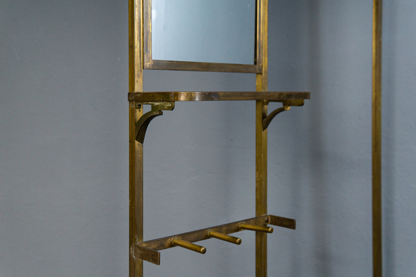 Vintage Garderobe Schrank Spiegel Flur Antik Jugendstil MÖBLINGER 2503_3102