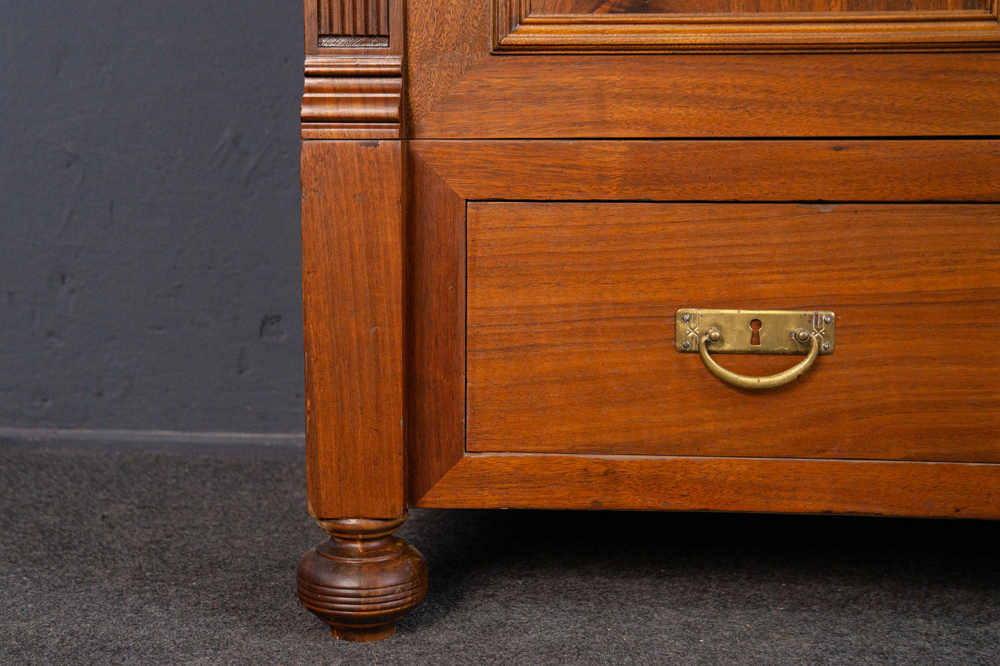 Vintage Vitrine Bücherschrank Regal Kommode Alt Antik MÖBLINGER 2409_0402