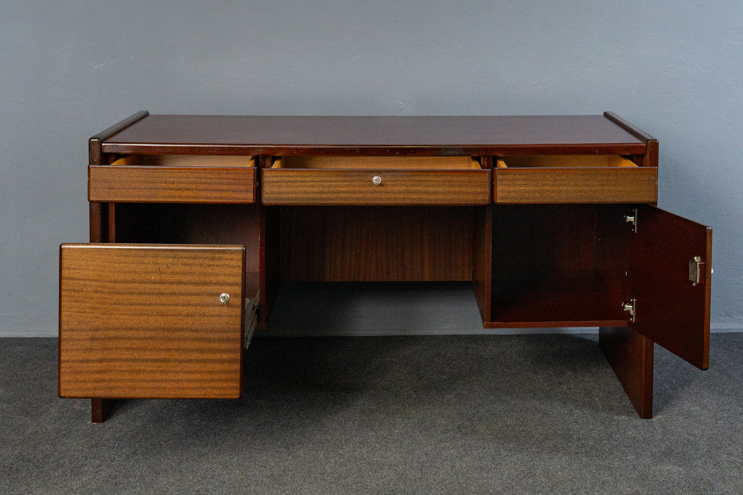 Vintage Schreibtisch Desk Büro Sekretär Kommode Tisch MÖBLINGER 2503_3103