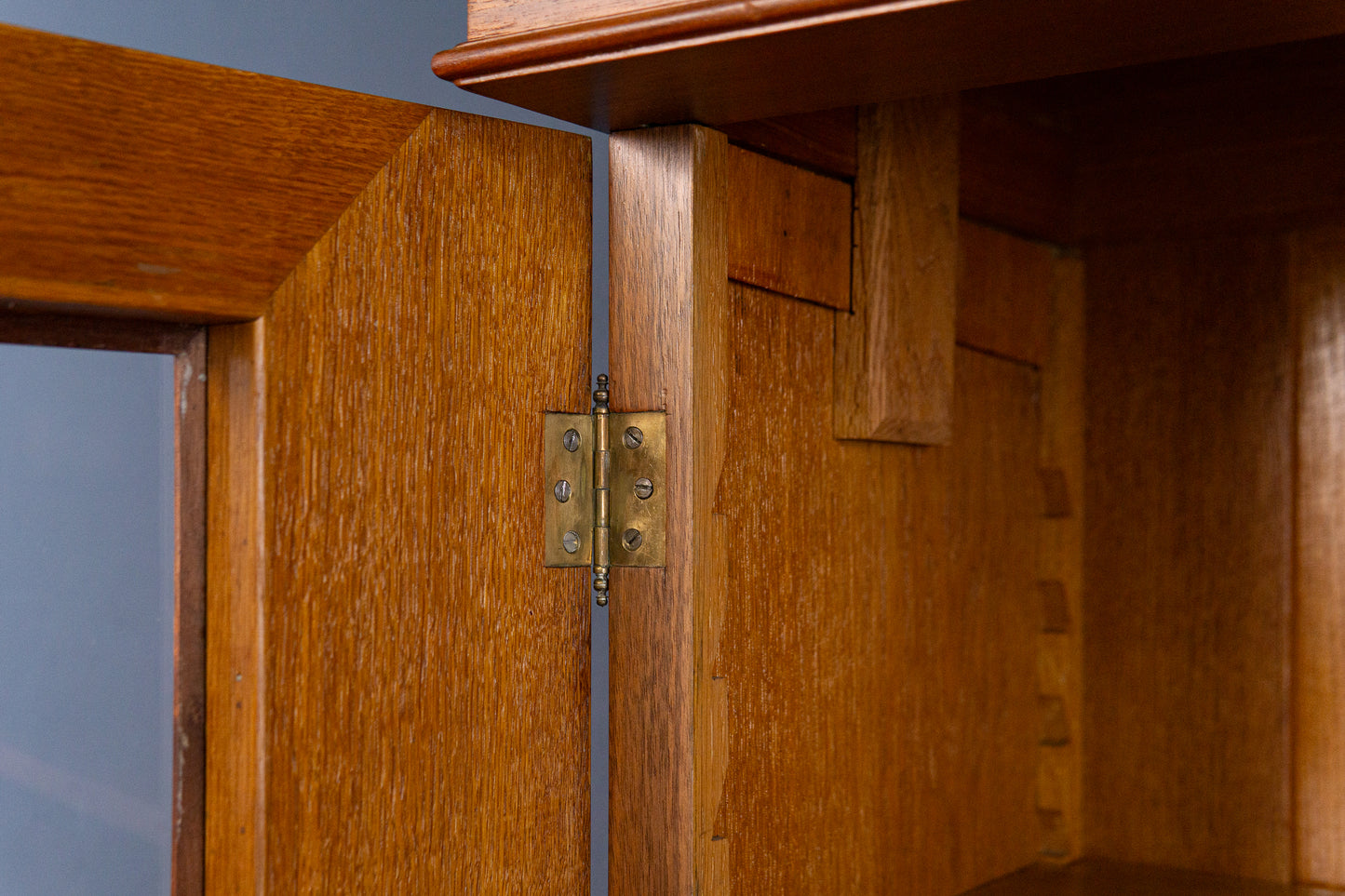 Vintage Vitrine Bücherschrank Regal Kommode Alt Antik MÖBLINGER 2409_0402