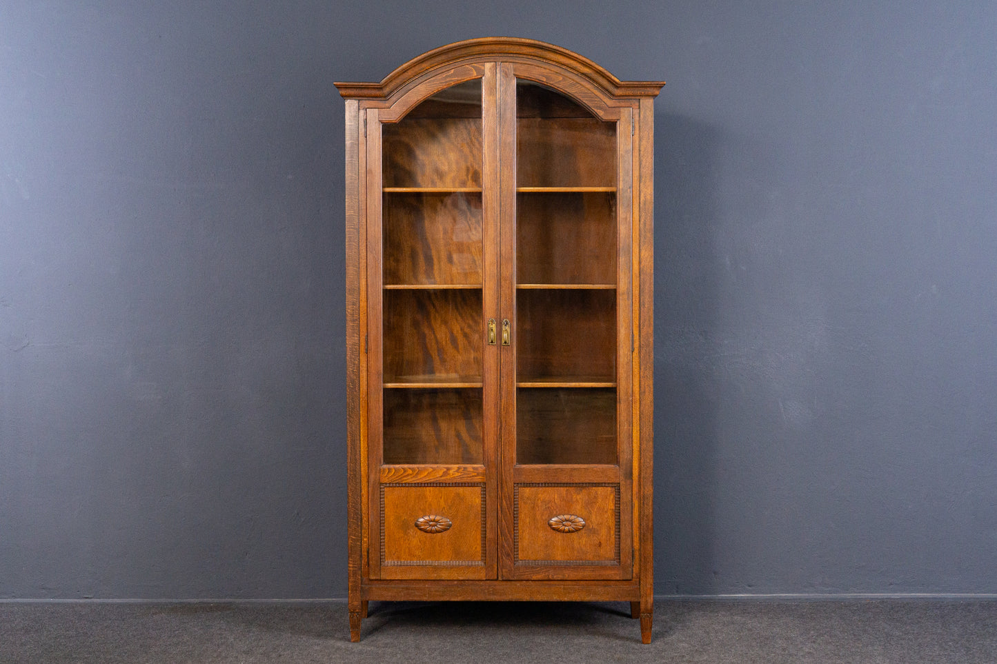 Vitrine Vintage Bücherschrank Regal Kommode Alt Antik MÖBLINGER 2409_0502