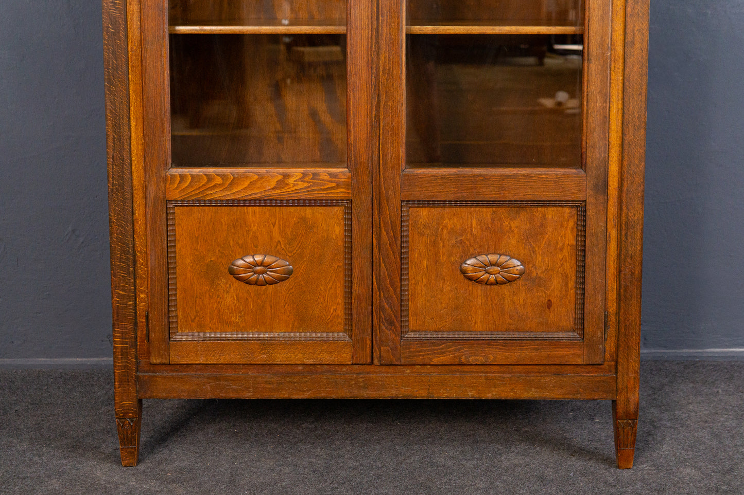 Vitrine Vintage Bücherschrank Regal Kommode Alt Antik MÖBLINGER 2409_0502