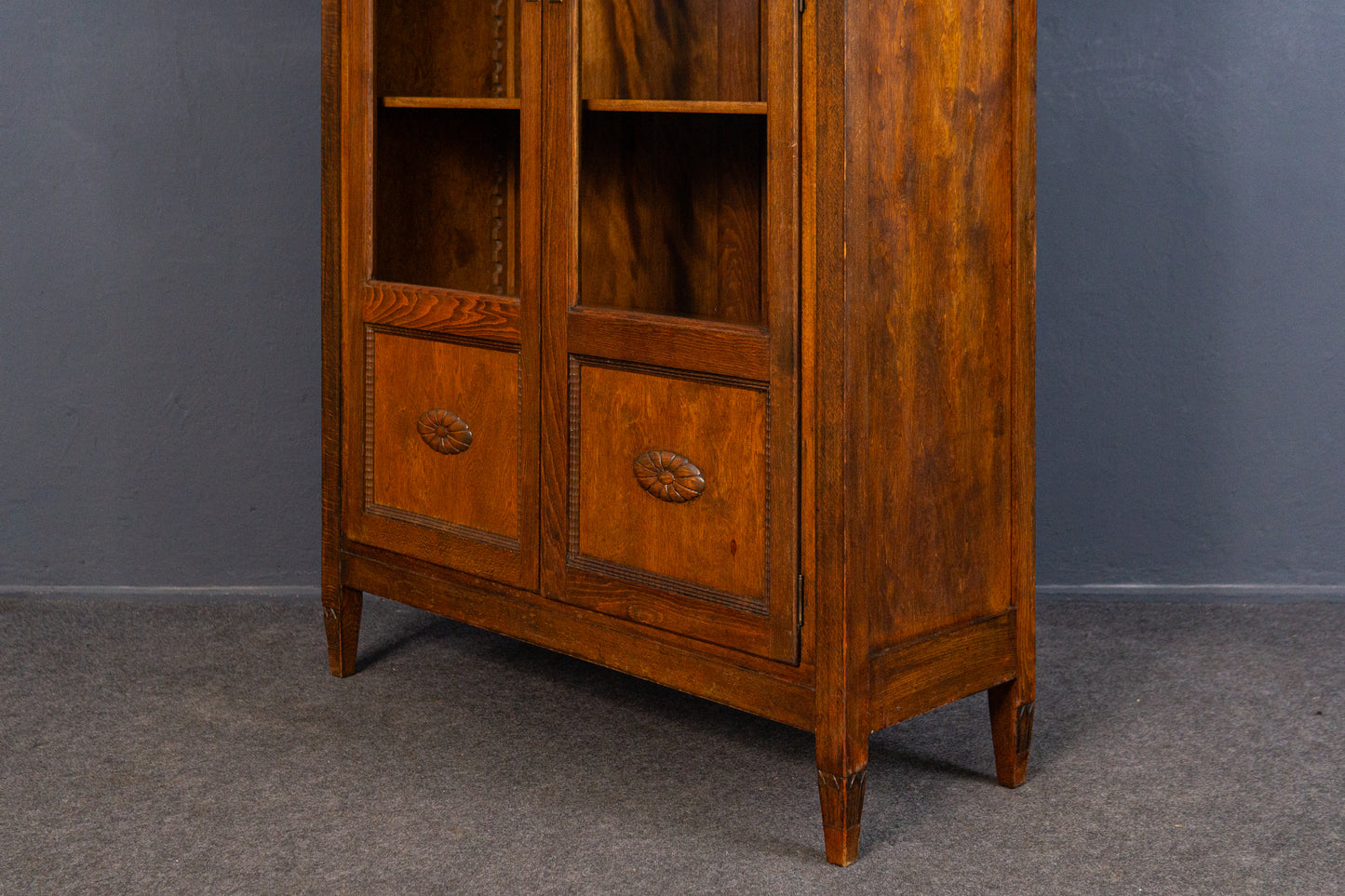 Vitrine Vintage Bücherschrank Regal Kommode Alt Antik MÖBLINGER 2409_0502