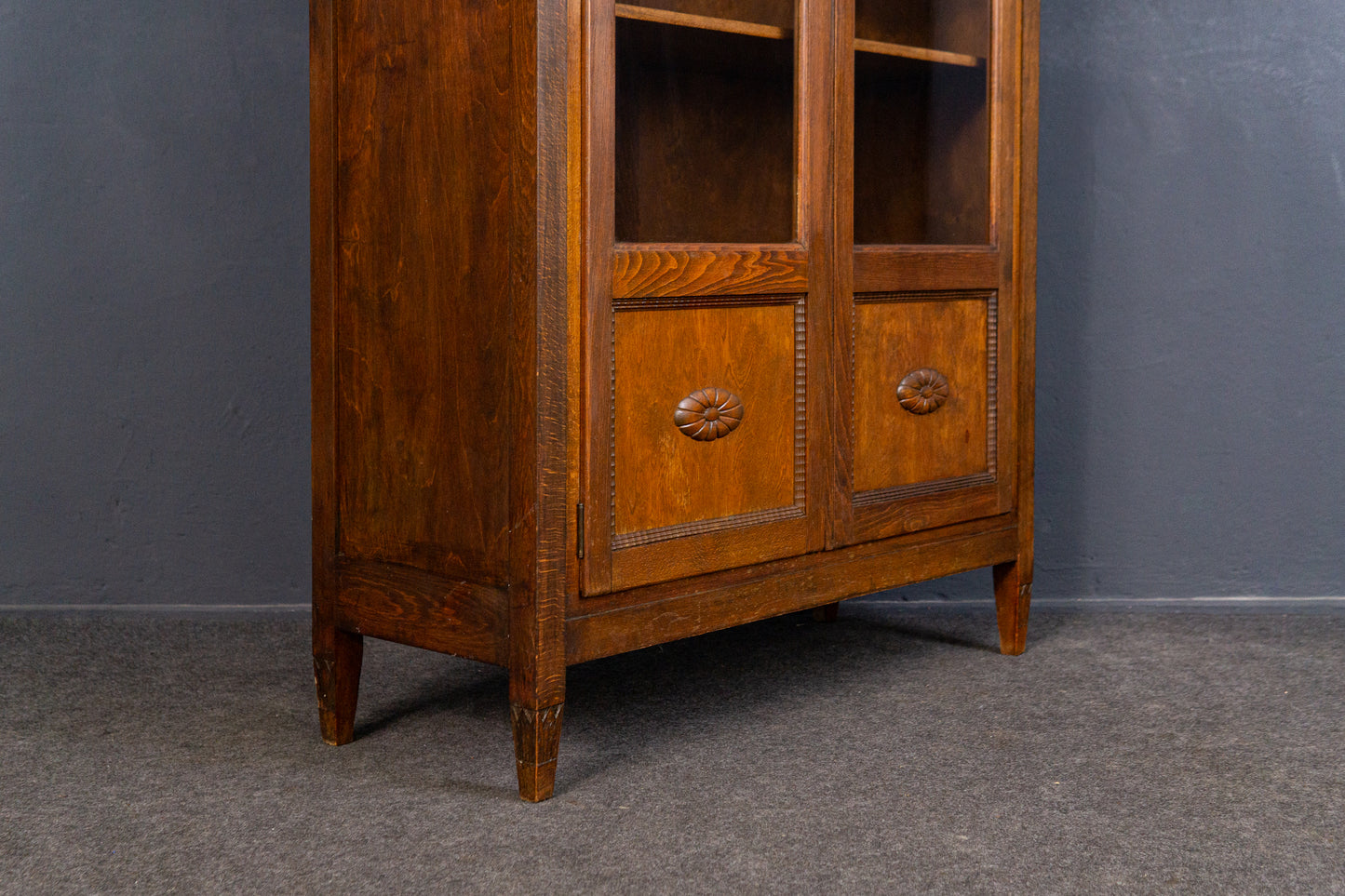Vitrine Vintage Bücherschrank Regal Kommode Alt Antik MÖBLINGER 2409_0502