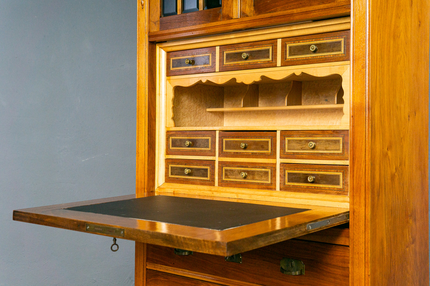 Jugendstil Sekretär Schreibtisch Schrank Kommode Antik MÖBLINGER 2504_0702