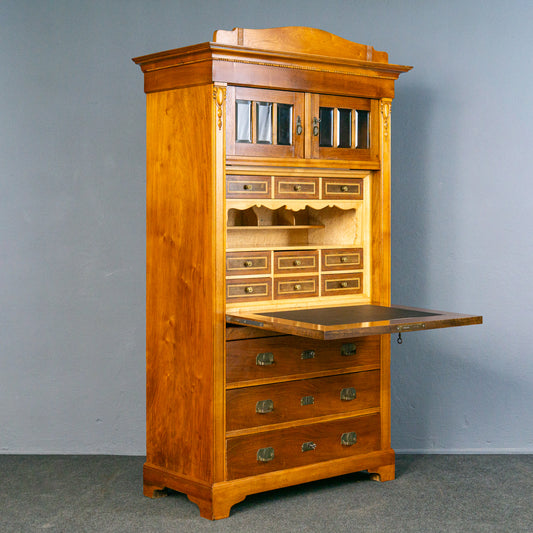 Jugendstil Sekretär Schreibtisch Schrank Kommode Antik MÖBLINGER 2504_0702