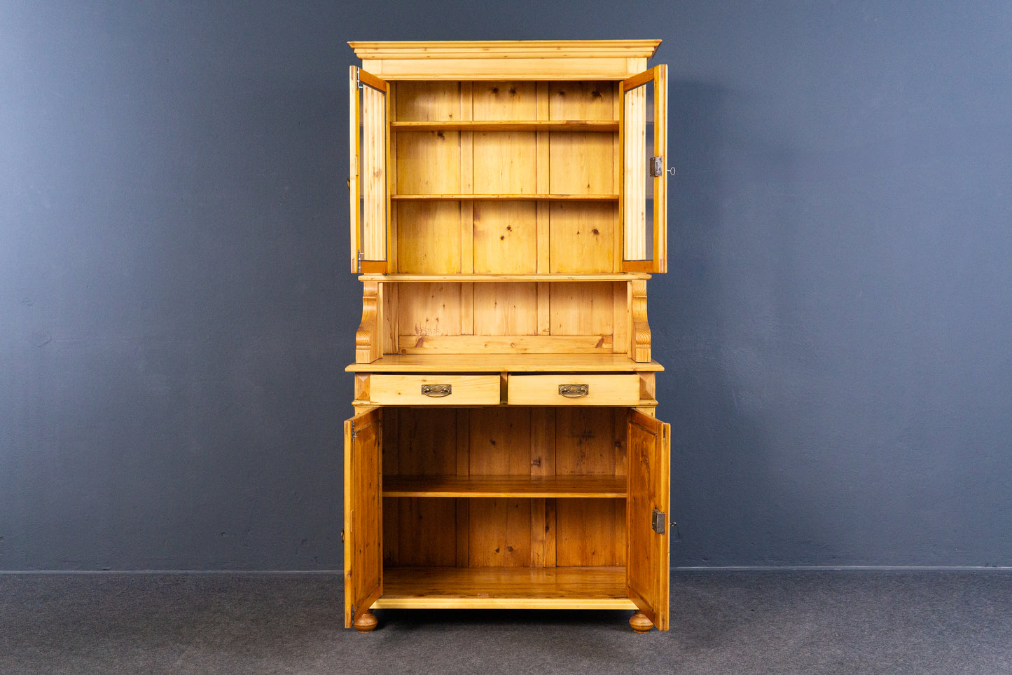 Buffet Schrank Vintage Vitrine Regal Kommode Alt Antik MÖBLINGER 2409_0504